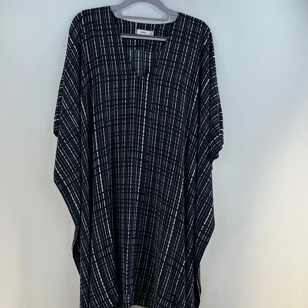 Vince 100% Silk Poncho Dress - Picture 4 of 13